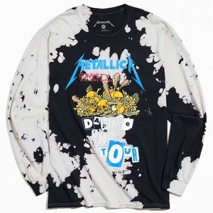 Metallica Tie Dye Long Sleeve Tee